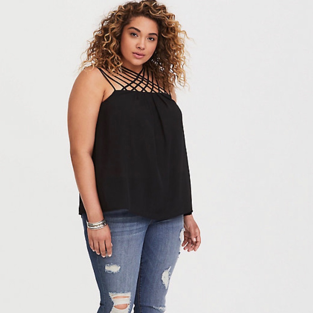 Torrid Strappy blouse
